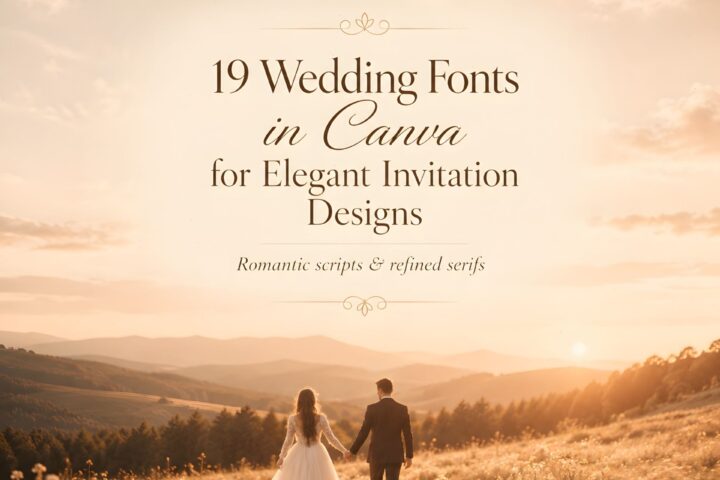 19 Wedding Fonts in Canva for Elegant Invitation Designs