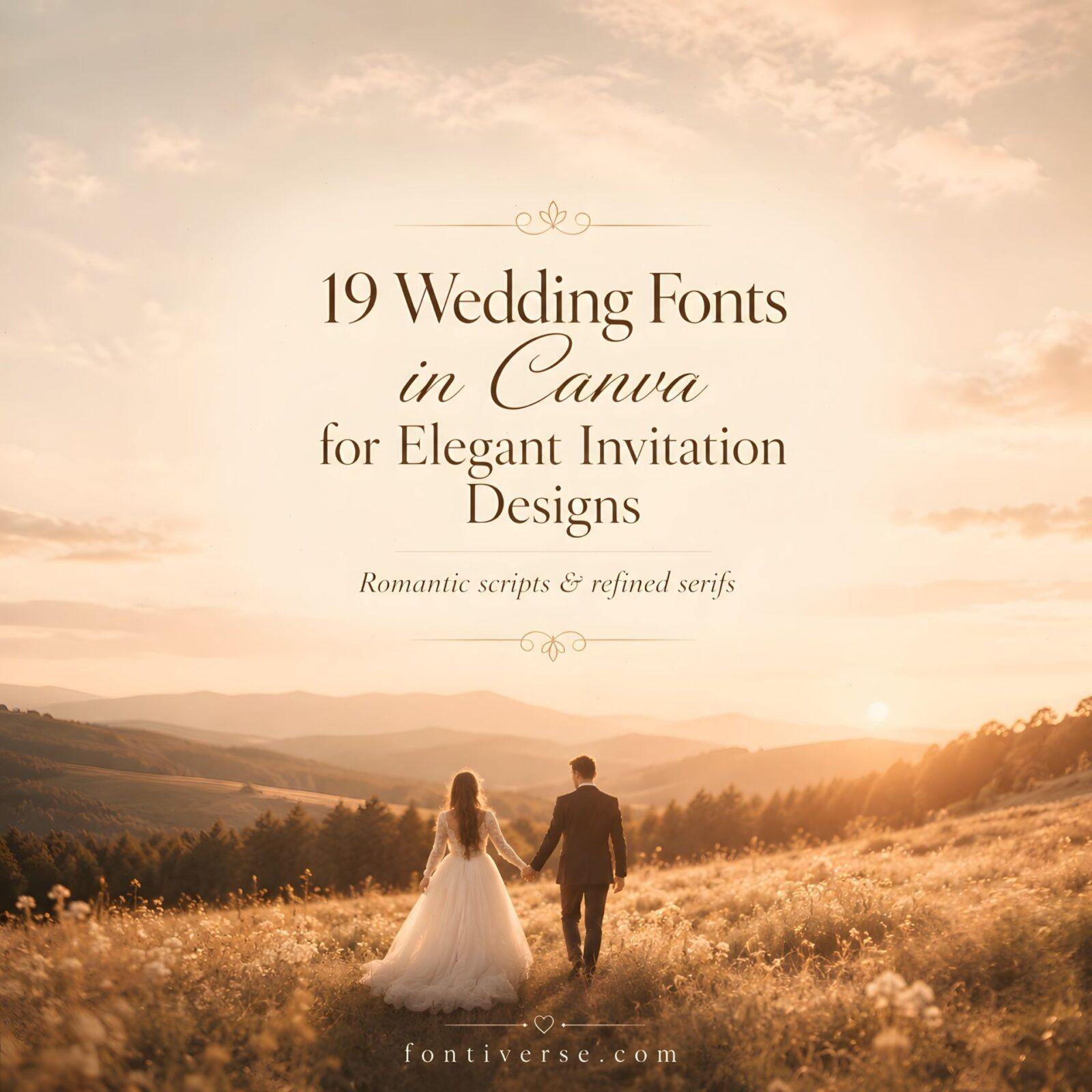 19 Wedding Fonts in Canva for Elegant Invitation Designs