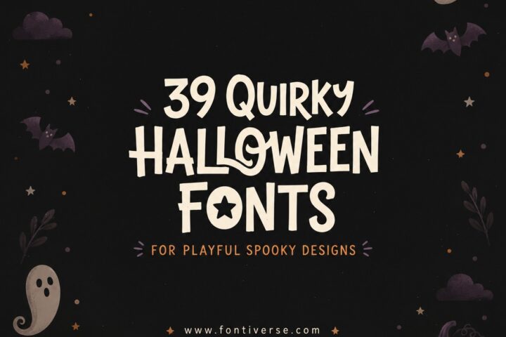 39 Quirky Halloween Fonts for Playful Spooky Designs