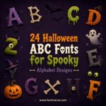 24 Halloween ABC Fonts for Spooky Alphabet Designs
