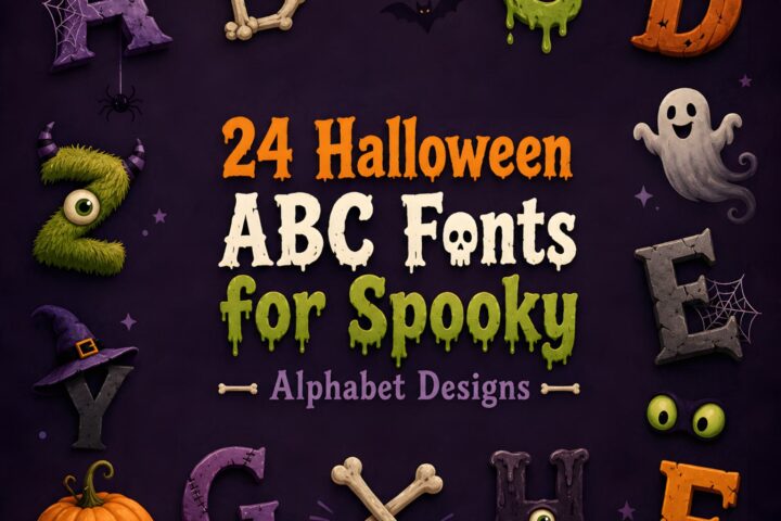 24 Halloween ABC Fonts for Spooky Alphabet Designs