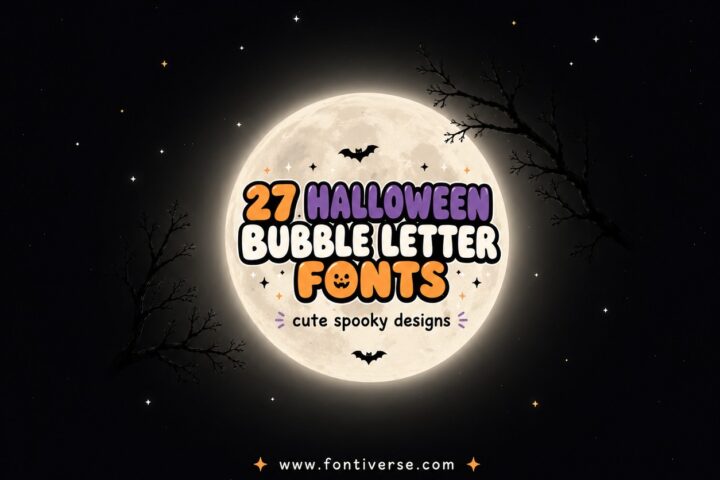 27 Halloween Bubble Letter Fonts for Cute Spooky Designs
