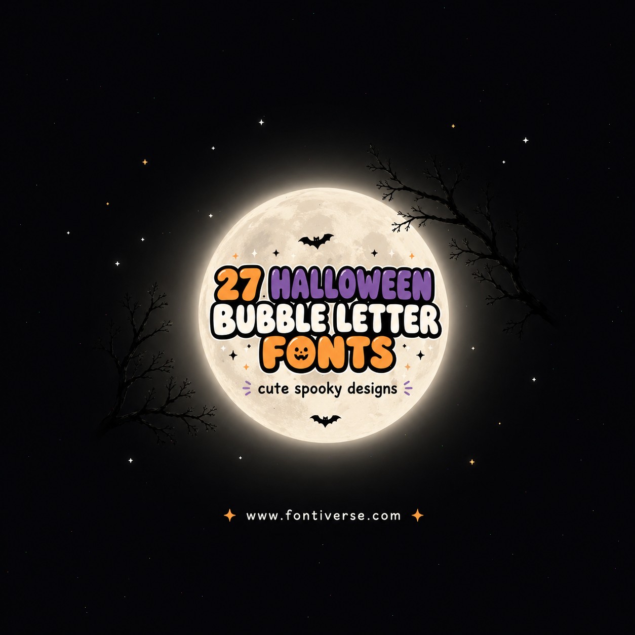 27 Halloween Bubble Letter Fonts for Cute Spooky Designs