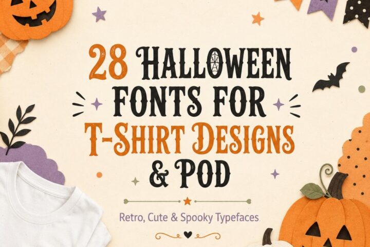 28 Halloween Fonts for T-Shirt Designs & POD