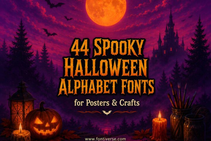 44 Spooky Halloween Alphabet Fonts for Posters and Crafts