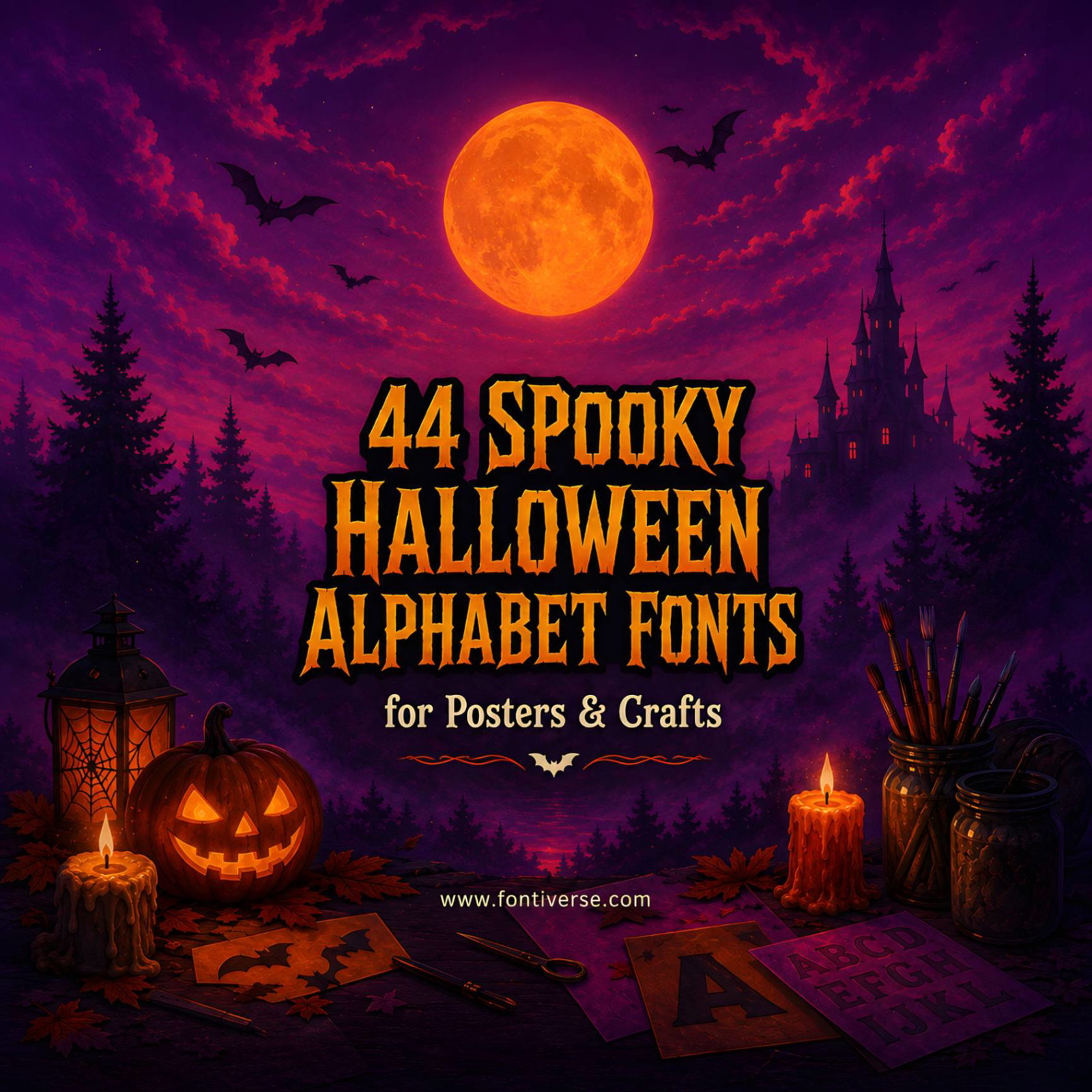 44 Spooky Halloween Alphabet Fonts for Posters and Crafts