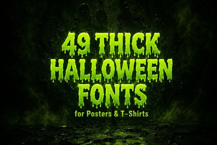 49 Thick Halloween Fonts for Bold Posters and T-Shirts