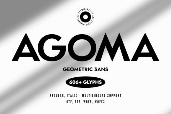 Agoma Font for Professional Designs — Canva Fonts Agoma font showcasing geometric sans serif style for professional designs — Canva Fonts