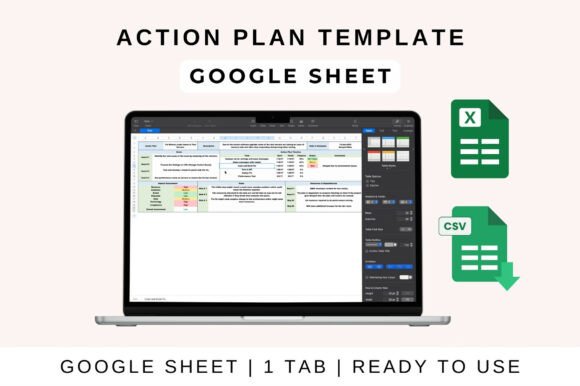11 Best Google Sheets Templates for Client Onboarding 15 Action Plan Template for Google Sheets with task tracking features displayed — Google Sheets templates for client onboarding