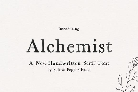 25 Best Canva Fonts for Professional Branding Design 6 Alchemist font showcasing its handwritten serif style for branding. — Canva fonts for professional branding