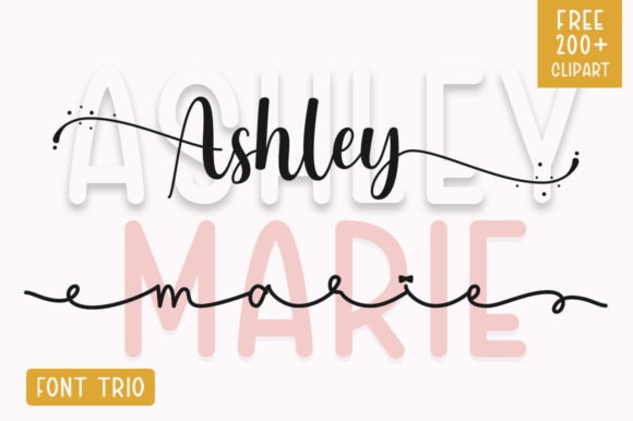 Ashley Marie Calligraphy Font — calligraphy fonts Ashley Marie calligraphy font showcasing elegant script style — calligraphy fonts