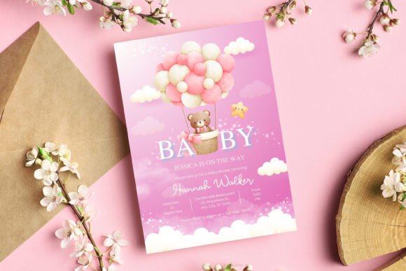 35 Party Invite Template Designs for Every Celebration 20 Editable baby shower invite template with balloons and teddy bear design. โ party invite template