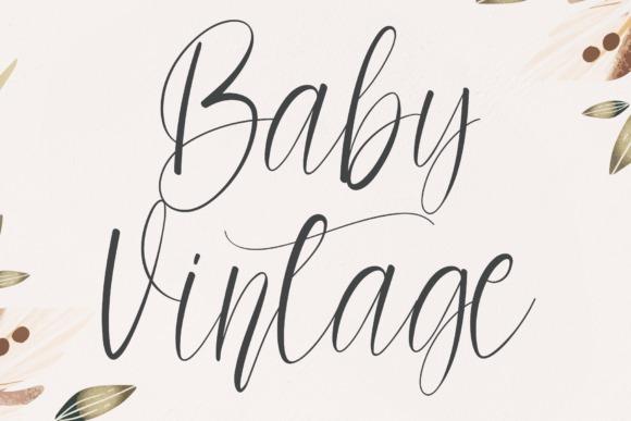 20 Vintage Calligraphy Fonts for Elegant Invitation Design 17 Baby Vintage handwritten script font for invitations — vintage calligraphy fonts