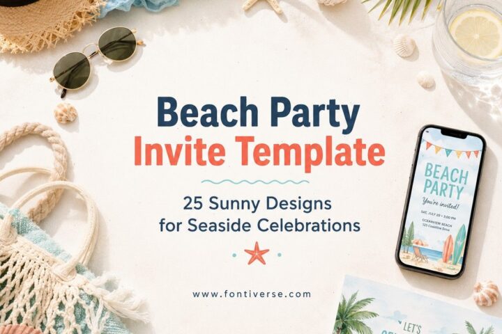 Beach Party Invite Template 25 Best Sunny Designs