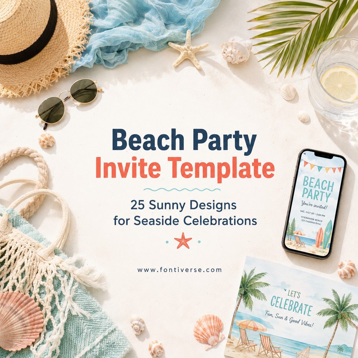 Beach Party Invite Template 25 Best Sunny Designs