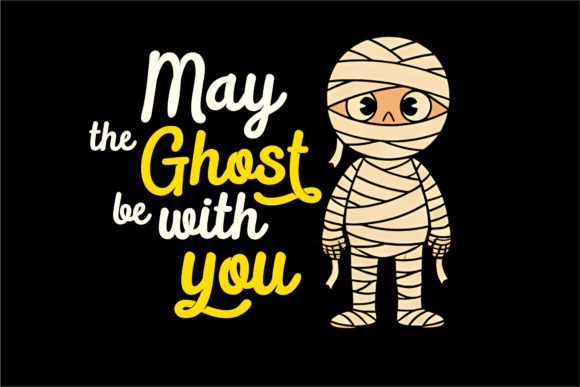 34 Halloween Lettering Fonts: Creepy Hand-Drawn Style 63 Halloween lettering fonts featuring a mummy and text