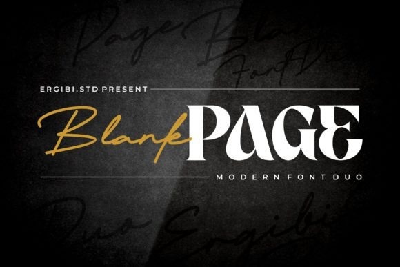 17 Wedding Font Combinations for Elegant Invitations 6 Elegant wedding font combinations featuring Blank Page font duo.