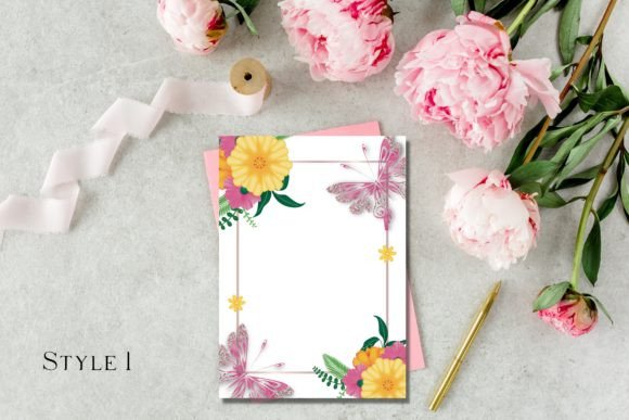 30 Charming Tea Party Invitation Templates for Elegant Celebrations 9 Floral tea party invitation template with colorful flowers and butterflies on a light background.