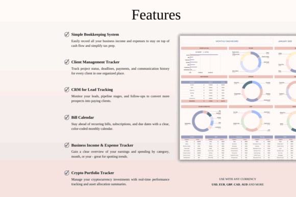 15 Best Google Sheets Templates for Etsy Sellers Success 25 Features of a bookkeeping system including client management, bill calendar, and — Google Sheets templates for Etsy sellers