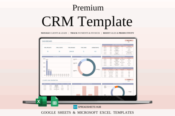 12 Google Sheets Templates for Design Project Mgt 16 CRM template for managing clients and tracking payments in Google Sheets. — Google Sheets templates for design project