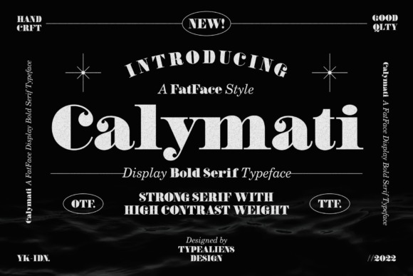 Calymati Font for Branding — Canva fonts for professional branding Calymati font showcasing bold vintage-style serif design for branding — Canva fonts for professional branding
