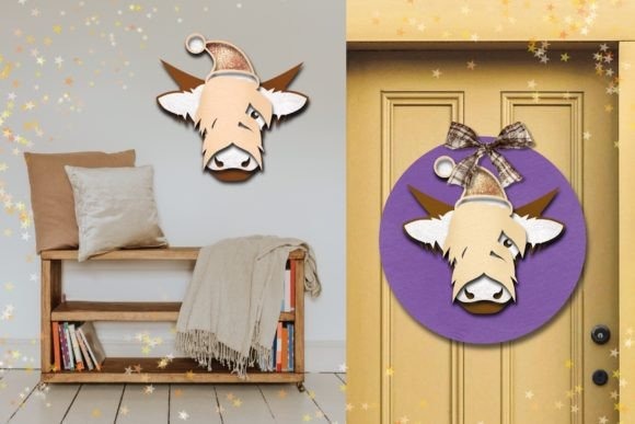 30 Best Layered Highland Cow Laser Cut Files for Decor 19 Layered Highland Cow Laser Cut Files for Christmas decor