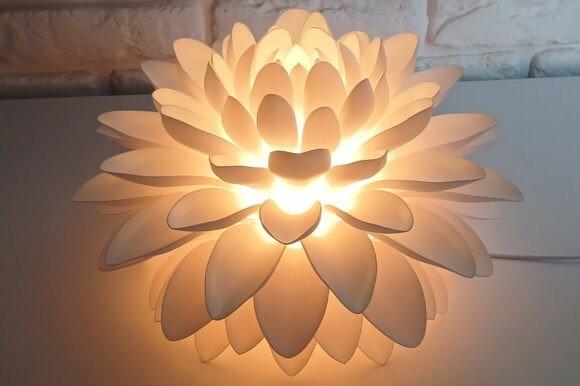 Chrysanthemum Night Light Lamp — 3D printed gift Chrysanthemum Night Light Flower Lamp 3D Printing 143073575 3 580x386 1