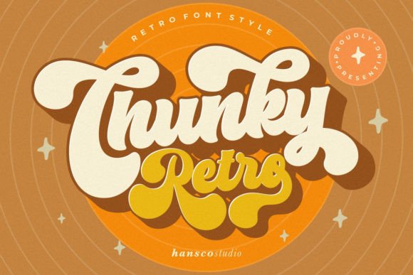 Halloween Bubble Letter Fonts: 27 Cute Spooky Picks 24 Chunky Retro bubble letter font design with rounded shapes and playful style.