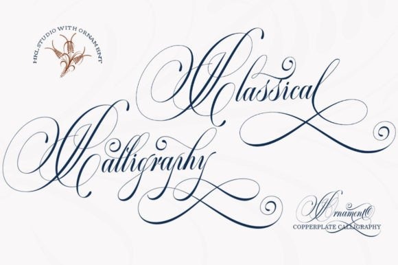 Classical Calligraphy Font — vintage calligraphy fonts Vintage calligraphy fonts for elegant invitations