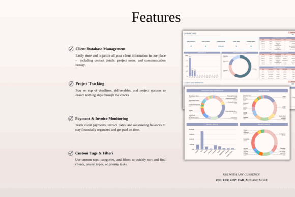 12 Google Sheets Templates for Design Project Mgt 15 Client database management and project tracking features in a Google Sheets — Google Sheets templates for design project