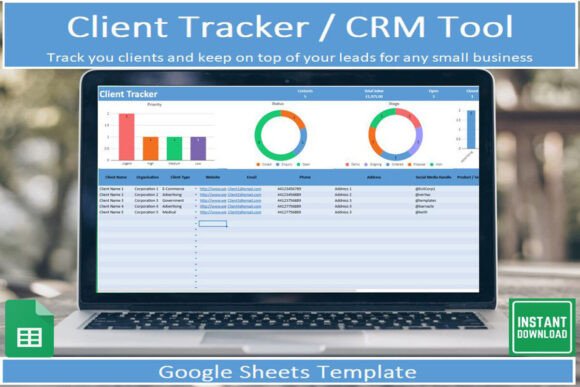 11 Best Google Sheets Templates for Client Onboarding 6 Client Tracker CRM Tool in Google Sheets for managing client leads. — Google Sheets templates for client onboarding