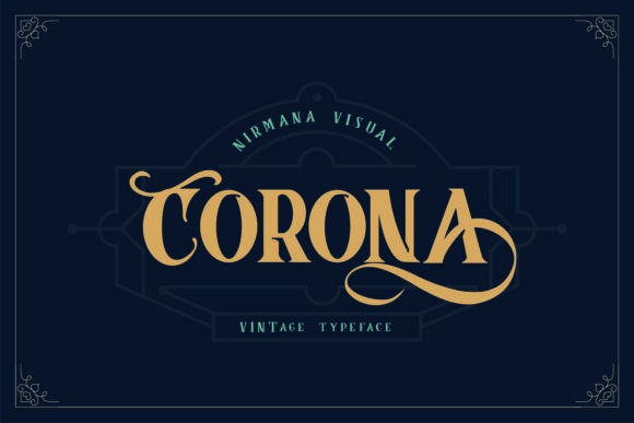 Corona Font for Branding — Canva fonts for professional branding Corona vintage-style display font for branding — Canva fonts for professional branding