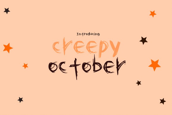 34 Halloween Lettering Fonts: Creepy Hand-Drawn Style 43 Halloween lettering fonts featuring Creepy October design