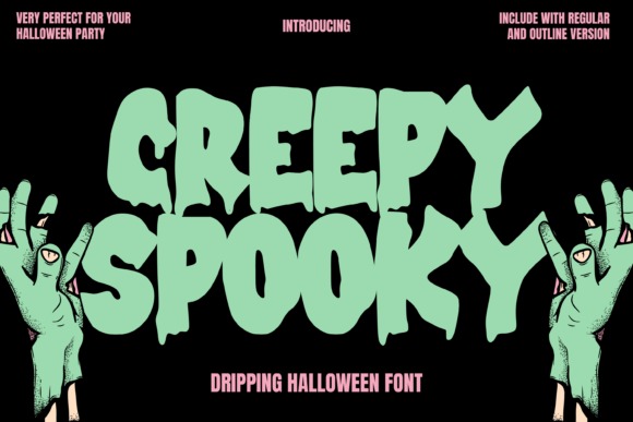 22 Creepy ABC Fonts for Posters, Stickers, & Classrooms 27 Creepy Spooky Fonts 104906337 1 1 580x387 1