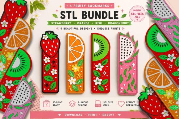 Amazing DIY 3D Printed Gifts: 11 Creative Ideas Anyone Can Make 24 DIY 3D printed gifts featuring fruity bookmark designs in vibrant colors.