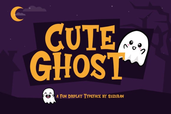 24 Halloween ABC Fonts for Spooky Alphabet Designs 55 Cute Ghost Halloween font for children's crafts โ Halloween ABC fonts