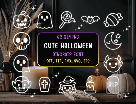 Halloween Bubble Fonts: 36 Playful Picks for Spooky Crafts 50 Cute Halloween Fonts 126051702 8 580x445 1