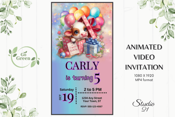 40 Editable Birthday Party Invite Template Ideas for Every 40 Editable birthday party invite template featuring a cute cartoon lamb and colorful gifts.