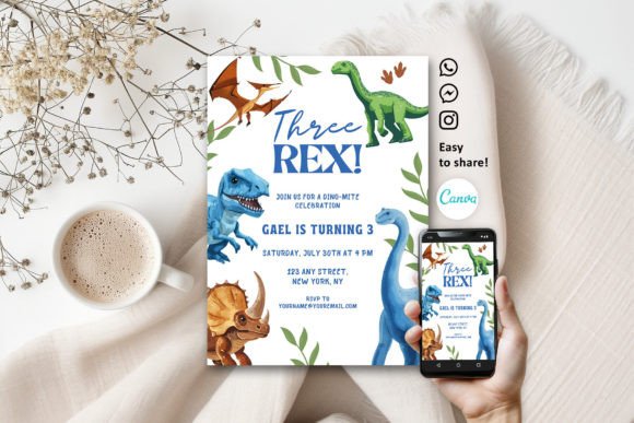 40 Editable Birthday Party Invite Template Ideas for Every 21 Editable dinosaur-themed birthday invitation for a child's third birthday party. โ birthday party invite template