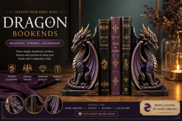 Dragon Bookends