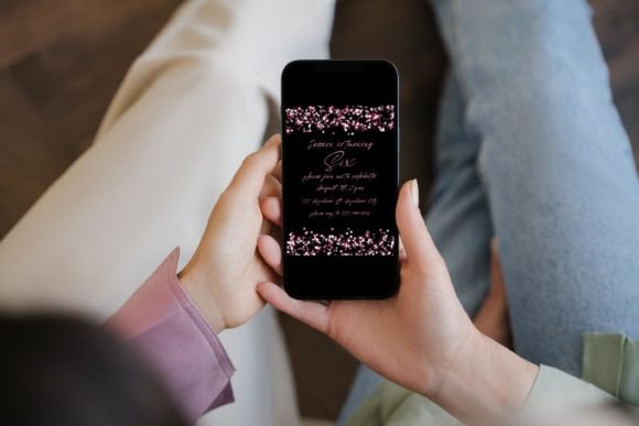 40 Editable Birthday Party Invite Template Ideas for Every 12 Editable birthday party invite template displayed on a smartphone.