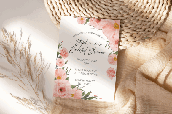 35 Party Invite Template Designs for Every Celebration 34 Editable wedding shower invitation template with floral design and event details. โ party invite template