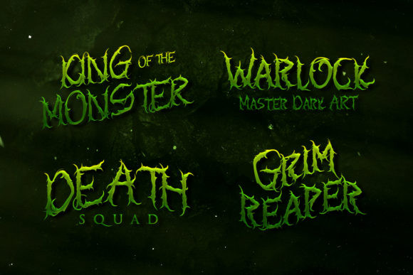 35 Creepy Alphabet Fonts for Bold Halloween Projects 36 Four creepy alphabet fonts featuring eerie designs with horror themes.