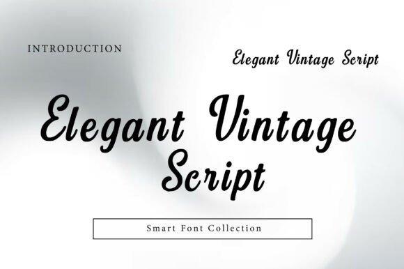 20 Vintage Calligraphy Fonts for Elegant Invitation Design 9 Elegant Vintage Script font showcasing smooth curves and classic handwritten style. — vintage calligraphy fonts