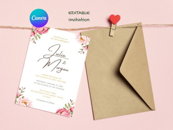 Garden Party Invite Template: 28 Beautiful Floral Designs 20 Editable garden party invitation with floral design and envelope.