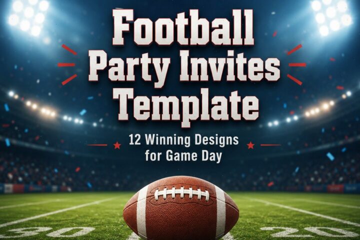 Football Party Invitation Templates 12 Winning Game-Day Picks