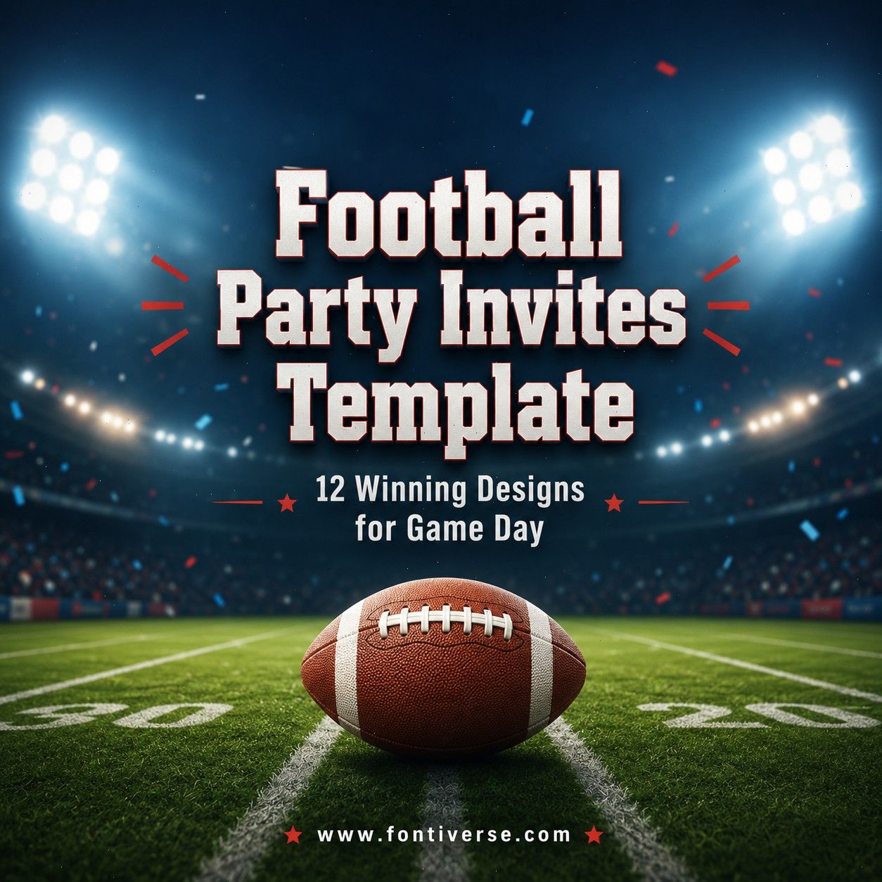 Football Party Invitation Templates 12 Winning Game-Day Picks