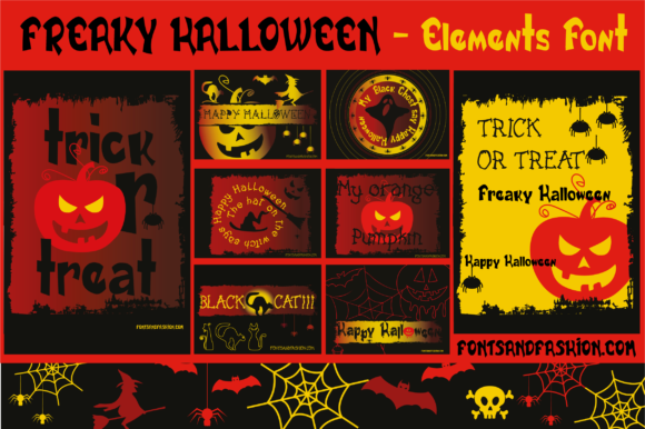 28 Halloween Fonts for Stickers & Labels That Print Clearly 48 Freaky Halloween Fonts 4860680 1 1 580x386 1