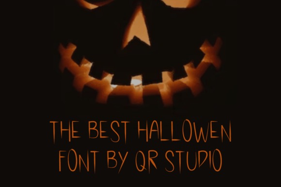 34 Halloween Lettering Fonts: Creepy Hand-Drawn Style 75 Halloween lettering fonts featuring a spooky jack-o'-lantern face