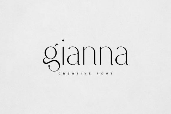 21 Canva Fonts for Clean Professional Designs 5 Gianna font showcasing elegant sans serif design for branding and packaging. — Canva Fonts